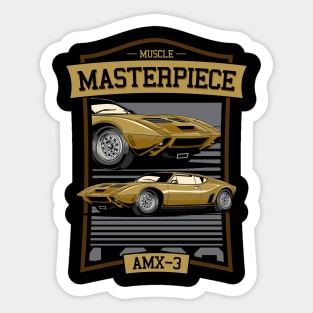 1969 AMC AMX/3 Car Sticker